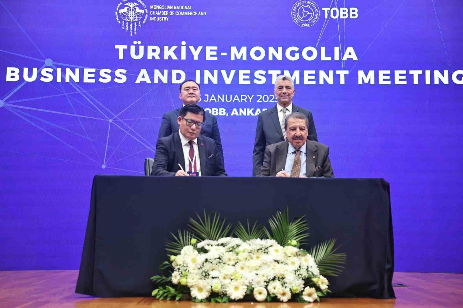 T&uuml;rkiye ile Moğolistan arasında Ticaret ve Sanayi Odası Forumu Kuruluş Anlaşması imzalandı

