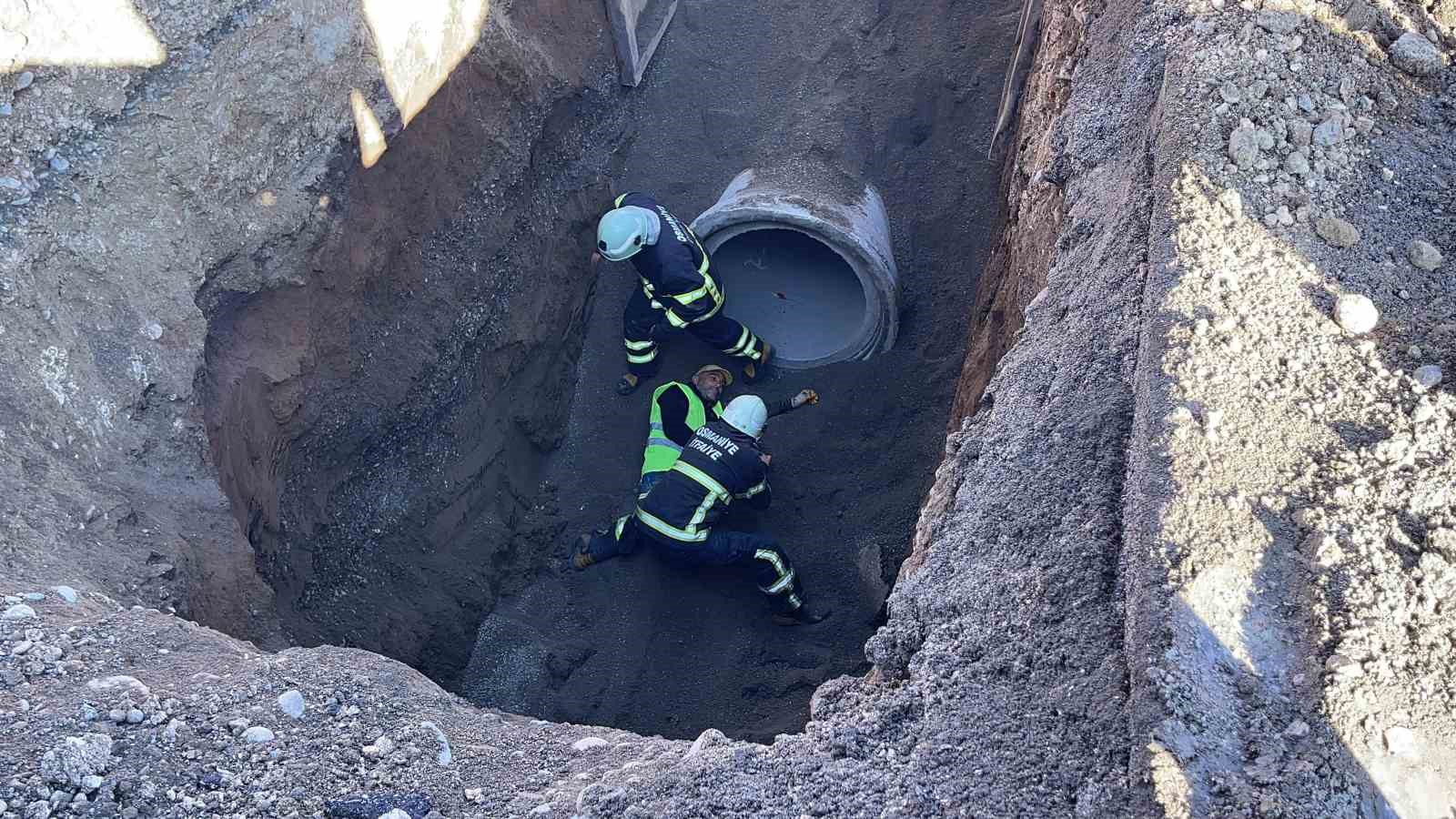 Osmaniye’de altyapı çalışmasında göçük ve baygınlık tatbikatı gerçekleştirildi
