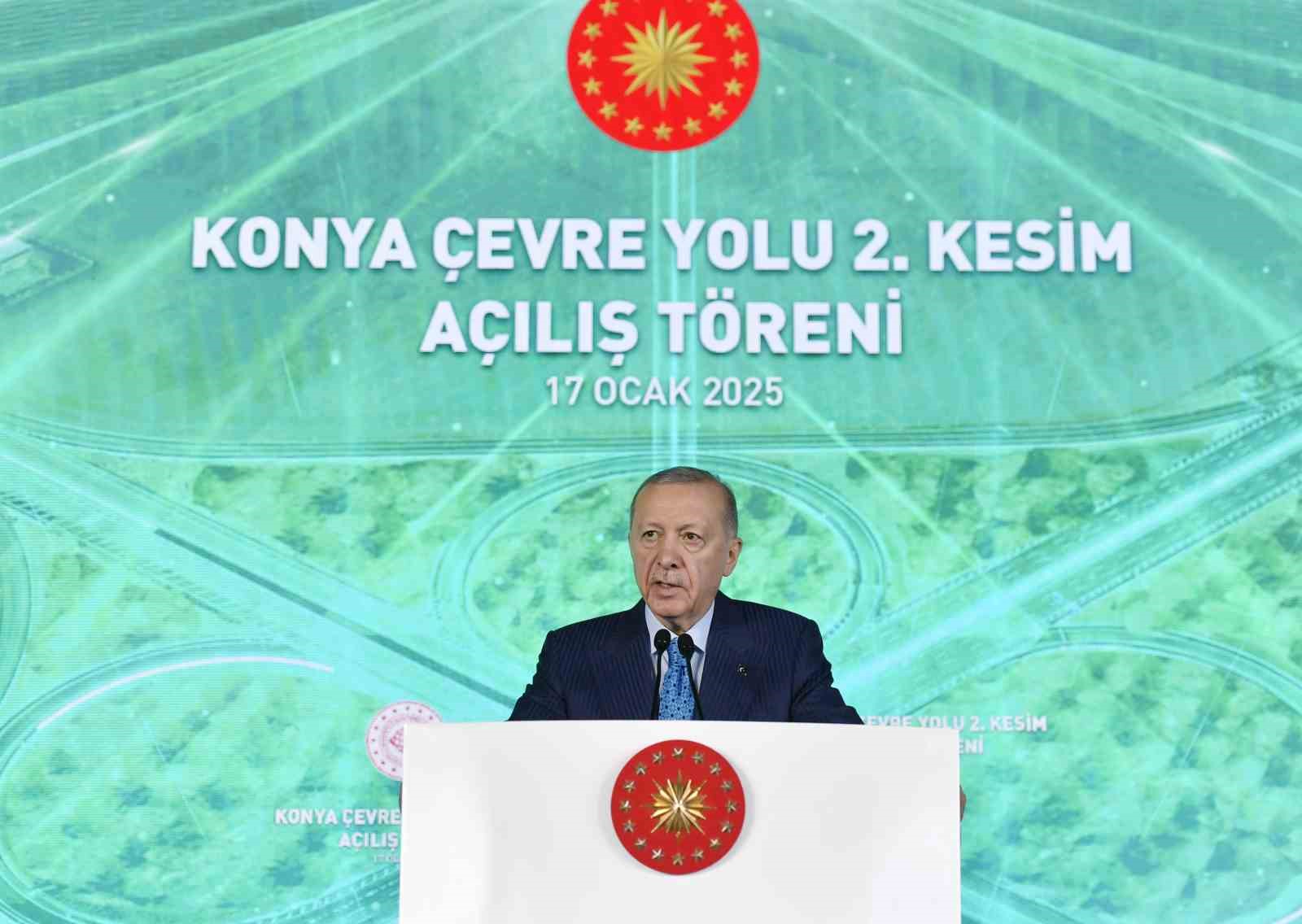 Cumhurbaşkanı Erdoğan, Konya Çevre Yolu 2. Etap açılışına katıldı