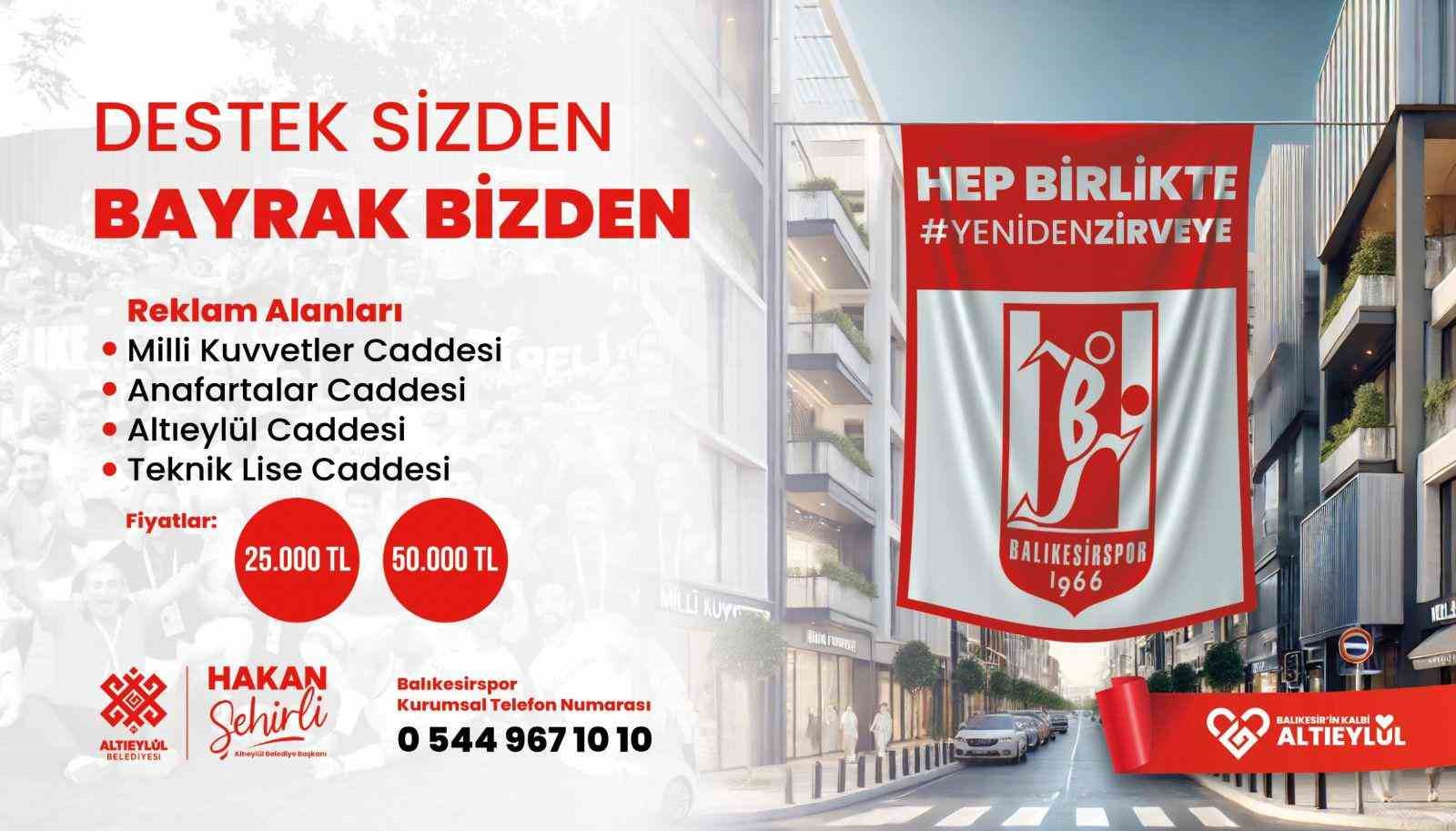 Başkan Şehirli&rsquo;den Balıkesirspor&rsquo;a destek
