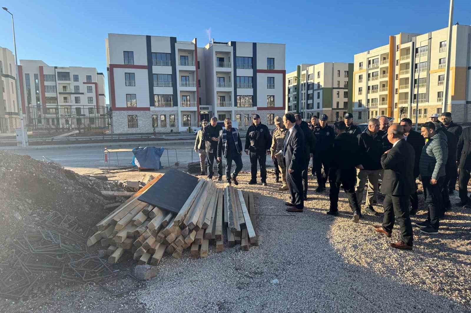 Araban&rsquo;da sosyal konut alanına yapılacak caminin temeli atıldı
