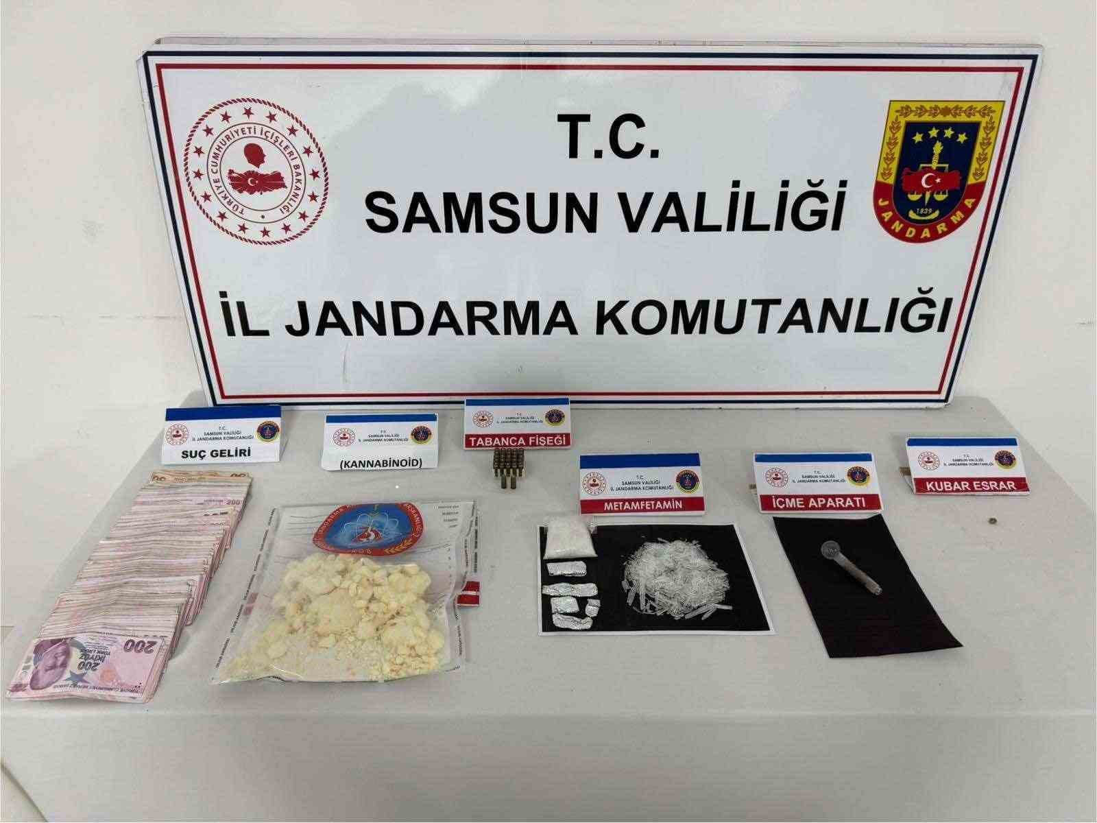 Samsun’da uyuşturucuyla yakalanan şahıs gözaltına alındı