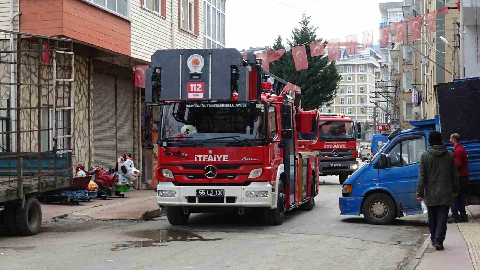 Samsun’da baca yangını korkuttu