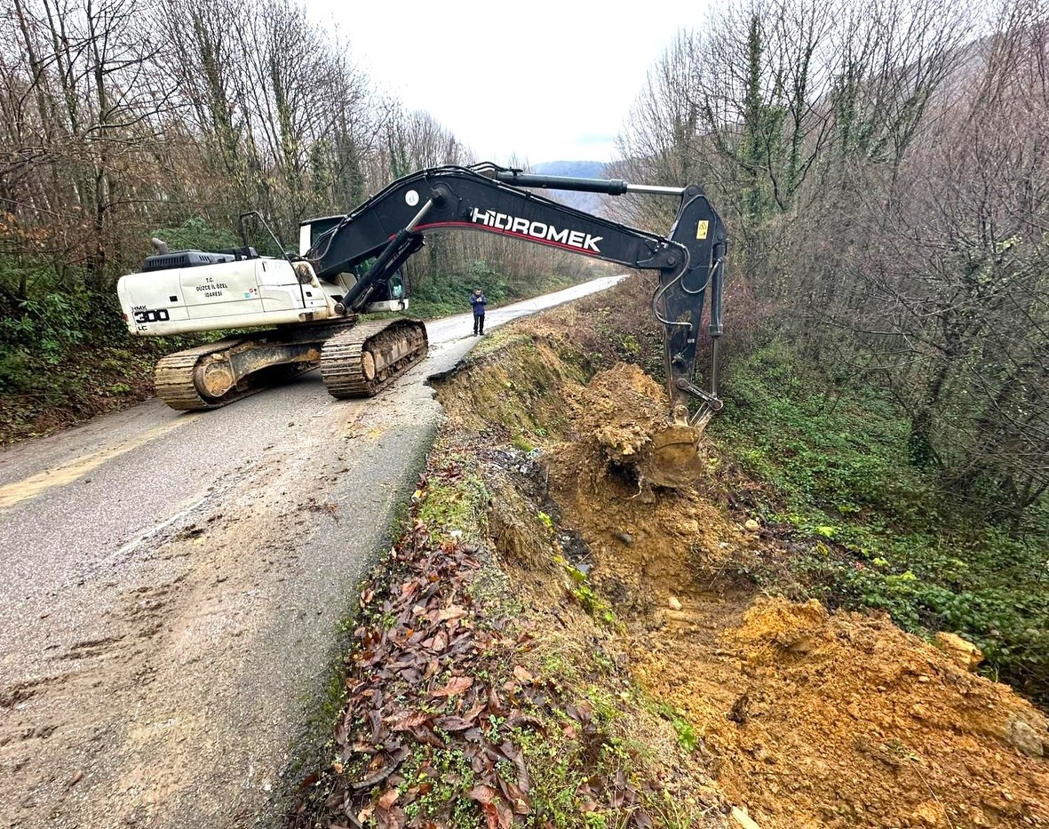 Akçakoca Subaşı Köyü’nde heyelan çalışması tamamlandı
