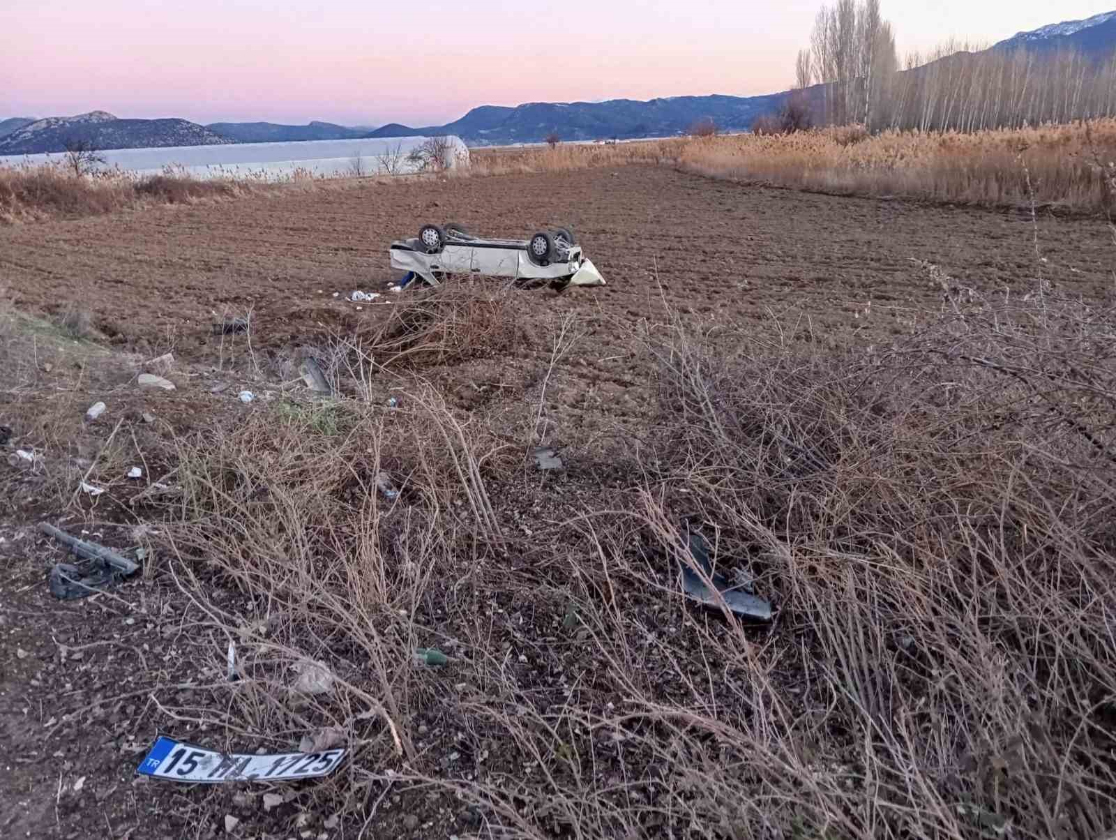 Burdur’da sollama kazası: 4 yaralı