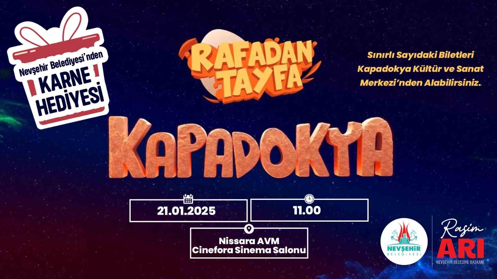 ’Rafadan Tayfa Kapadokya’ Filmi 2. kez çocuklarla buluşacak