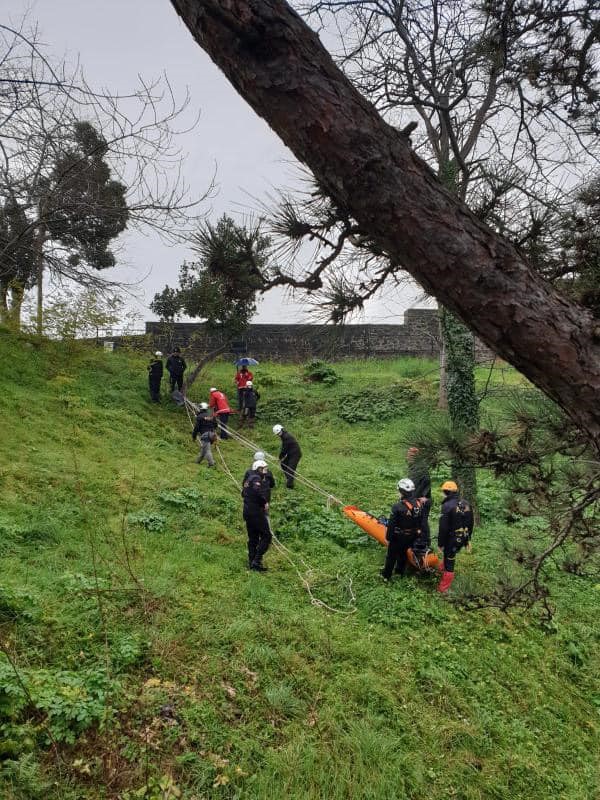 Giresun Kalesi’nde arama-kurtarma eğitim gerçekleştirildi
