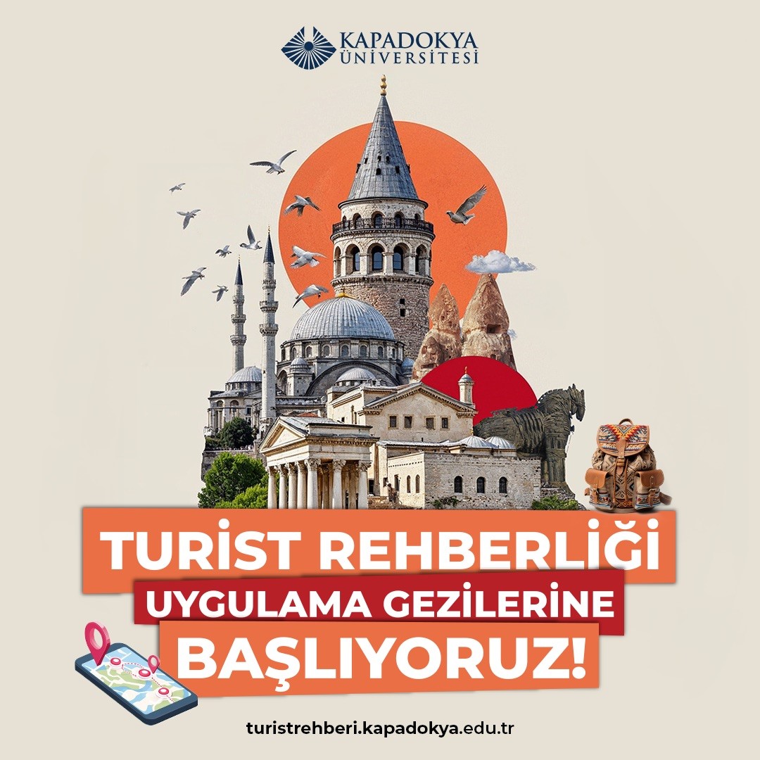 Kapadokya Üniversitesi Turist Rehberliği uygulama gezileri konusunda yetkilendirildi