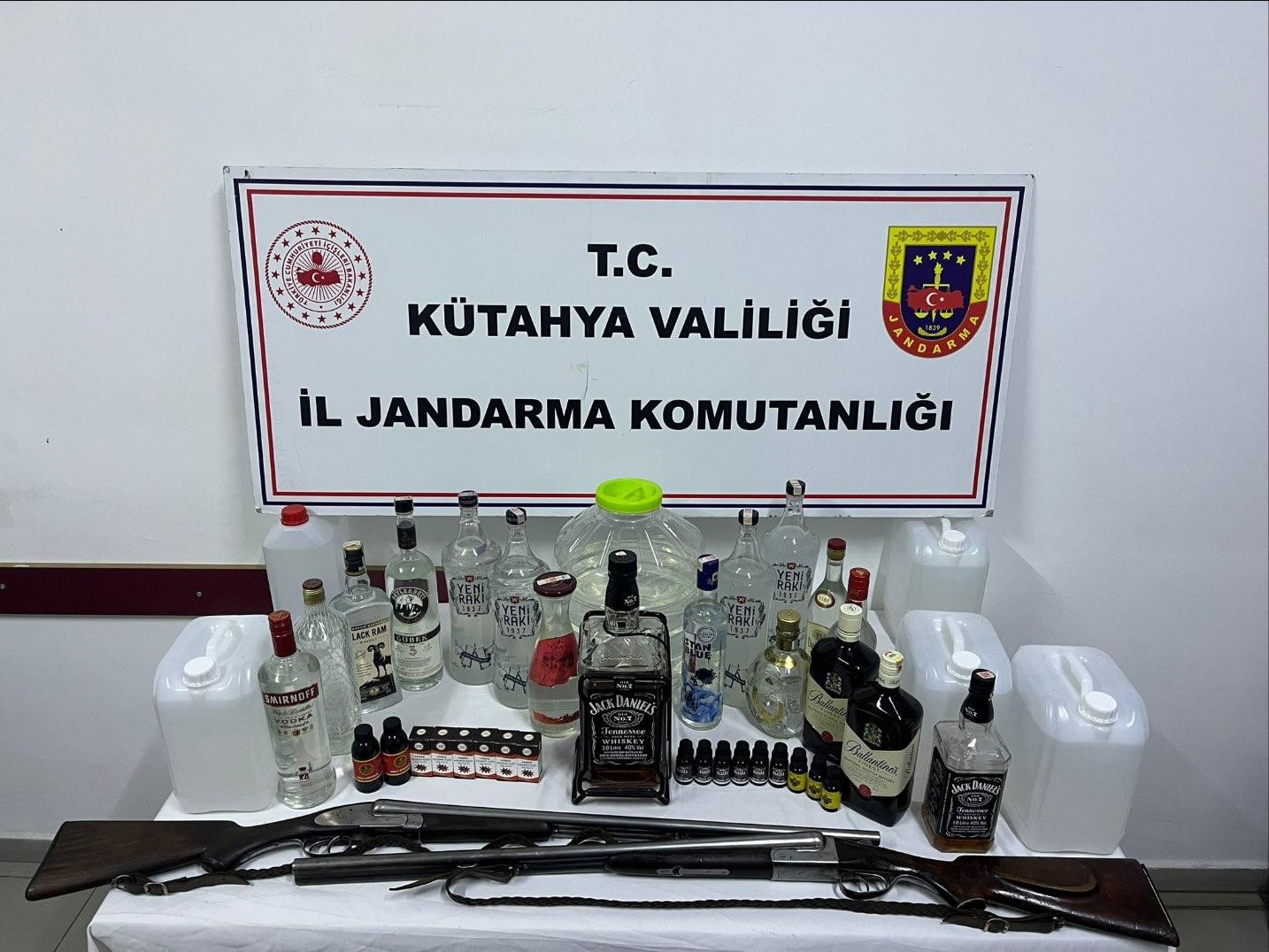 Kütahya’da sahte içki operasyonu: 1 gözaltı