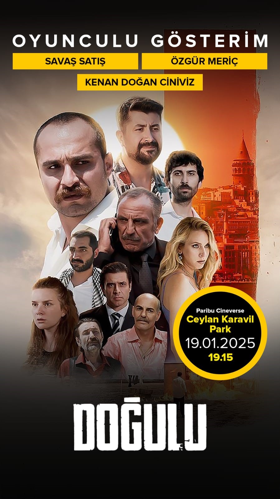 Ceylan Karavil Park AVM&rsquo;de &ldquo;Doğulu&rdquo; filminin oyunculu g&ouml;sterimine yoğun ilgi
