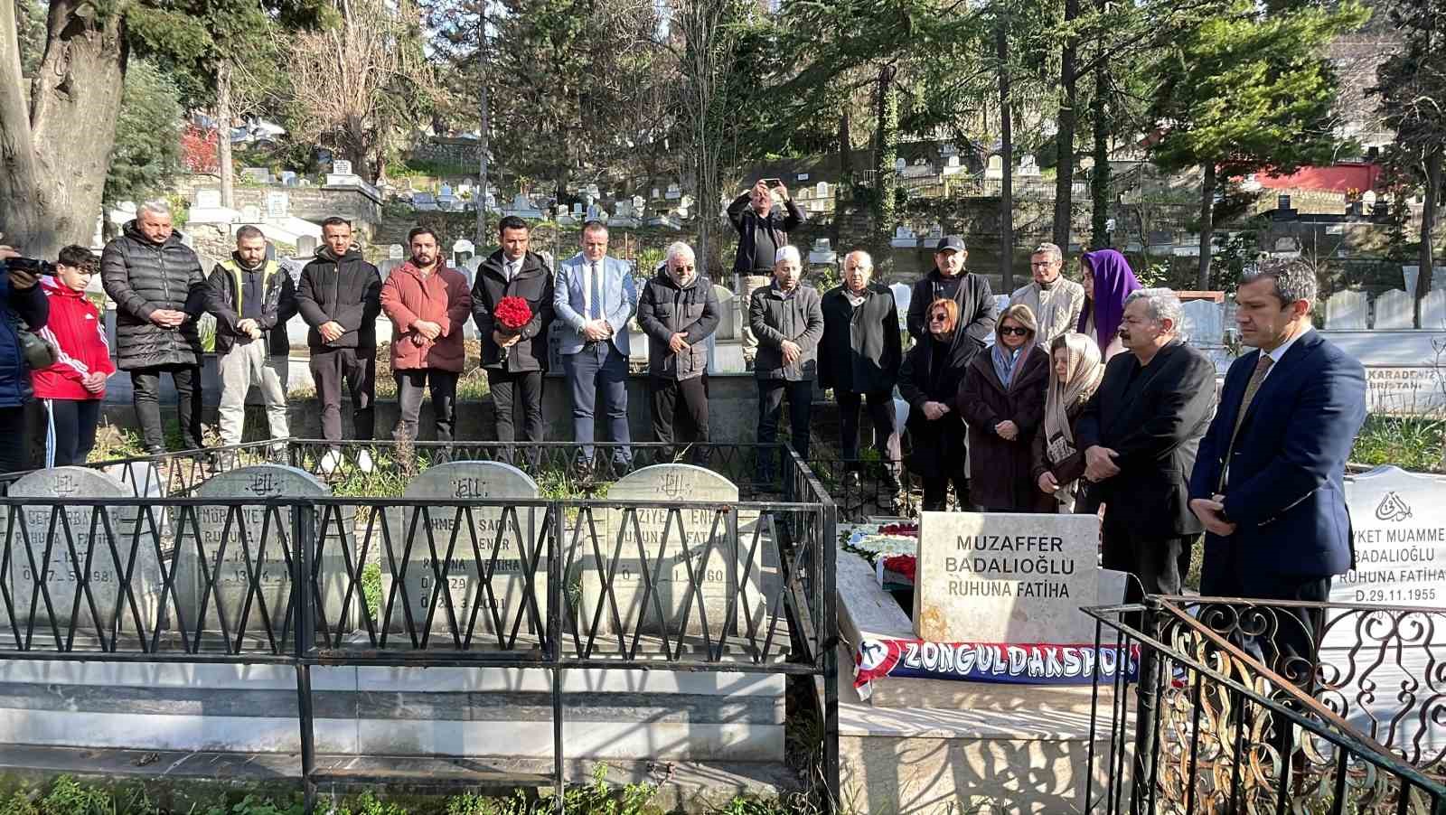 Samsunsporlu eski futbolcu Muzaffer Badalıoğlu, Zonguldak’ta anıldı