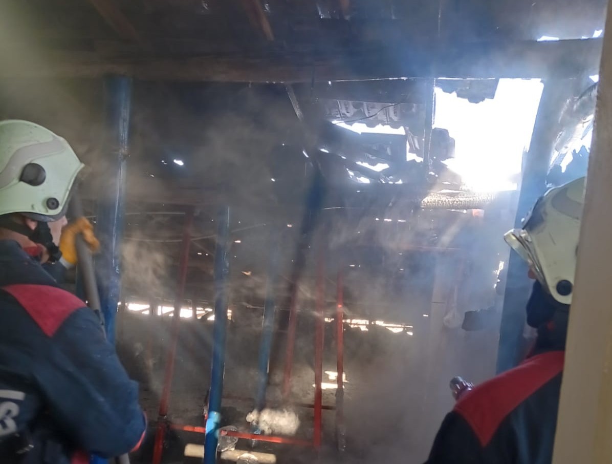 Malatya&rsquo;da &ccedil;atı yangını
