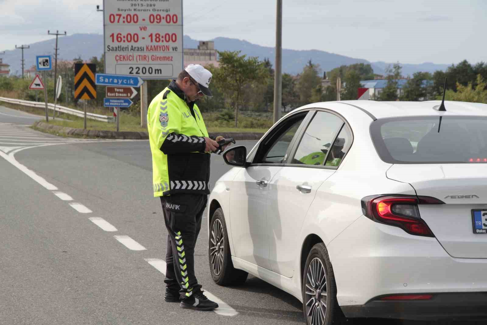 Ordu’da bir haftada 12 binden fazla araç ve sürücüsü denetlendi