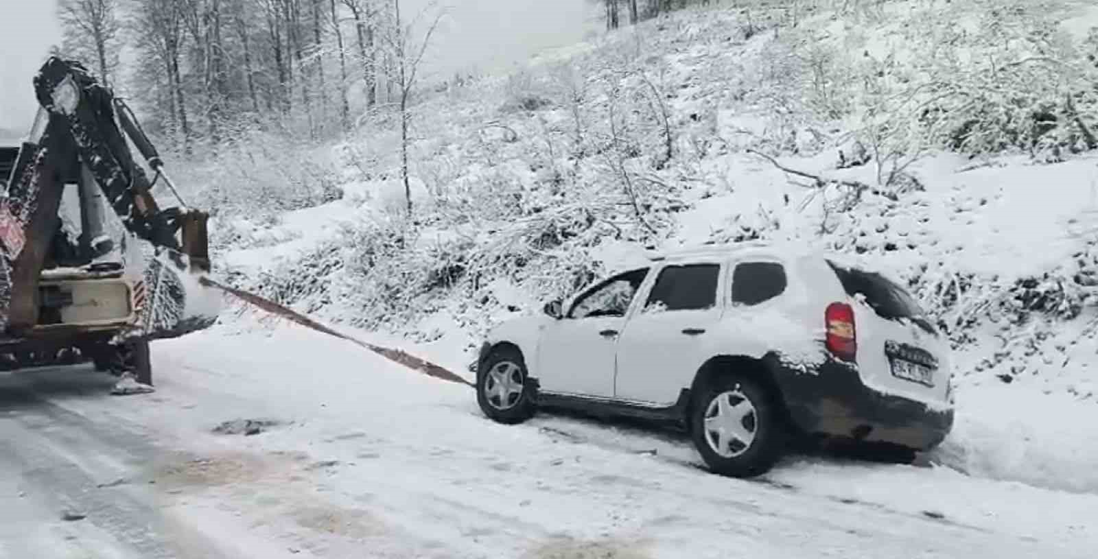 Ordu’nun yüksek kesimlerinde karla mücadele çalışmaları
