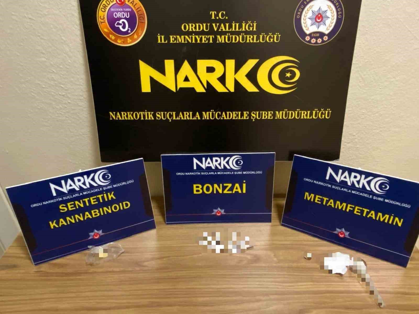 Ordu’da uyuşturucu operasyonlarında 2 tutuklama