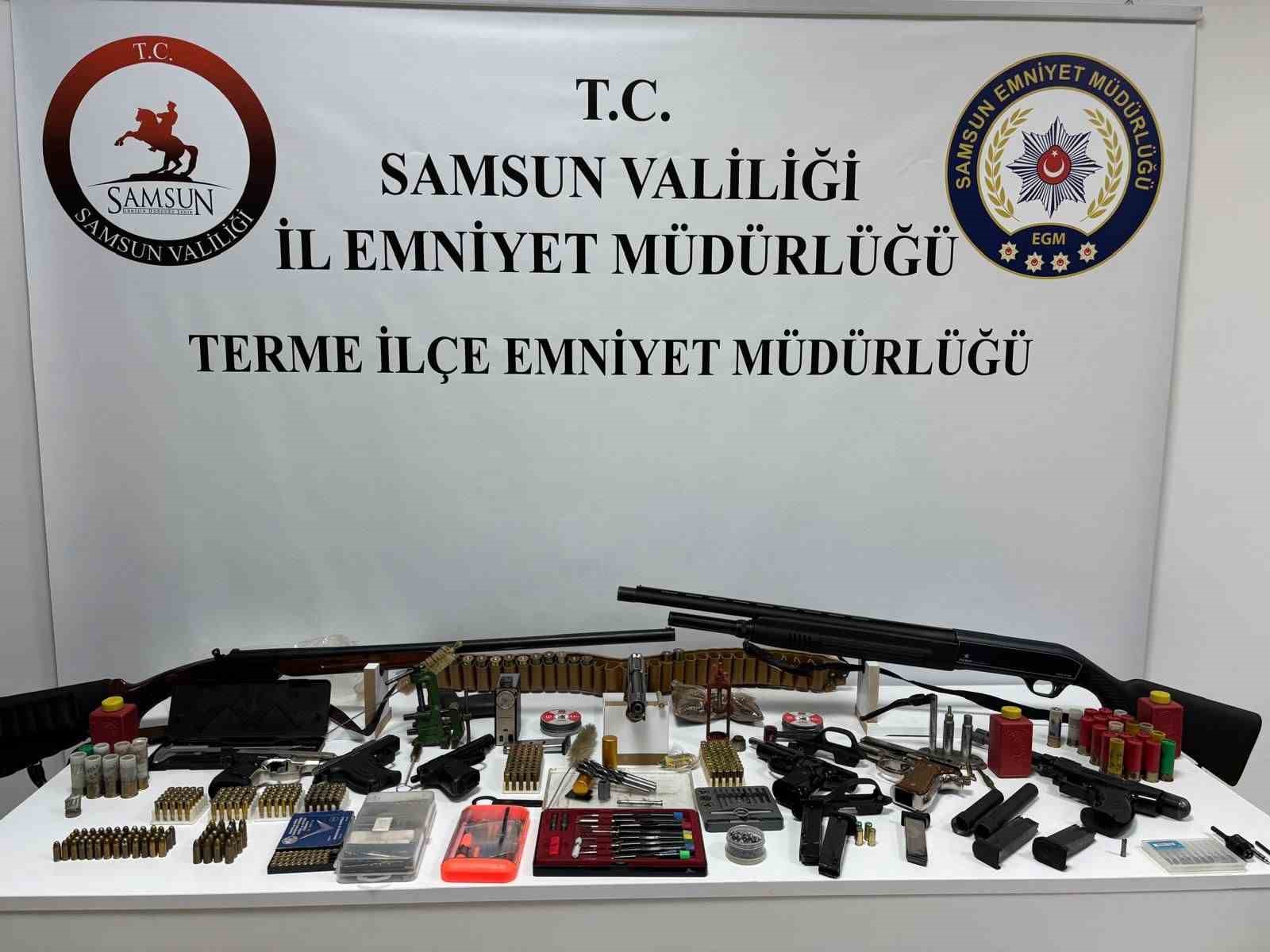 Samsun’da silah operasyonu