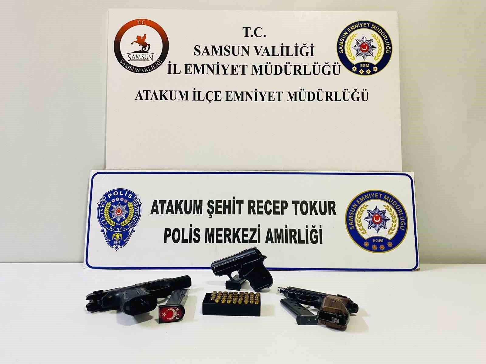 Samsun’da silah operasyonu