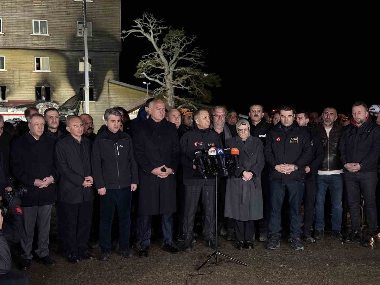 Bakan Yerlikaya a&ccedil;ıkladı: Otel yangınında &ouml;l&uuml; sayısı 76&rsquo;ya y&uuml;kseldi
