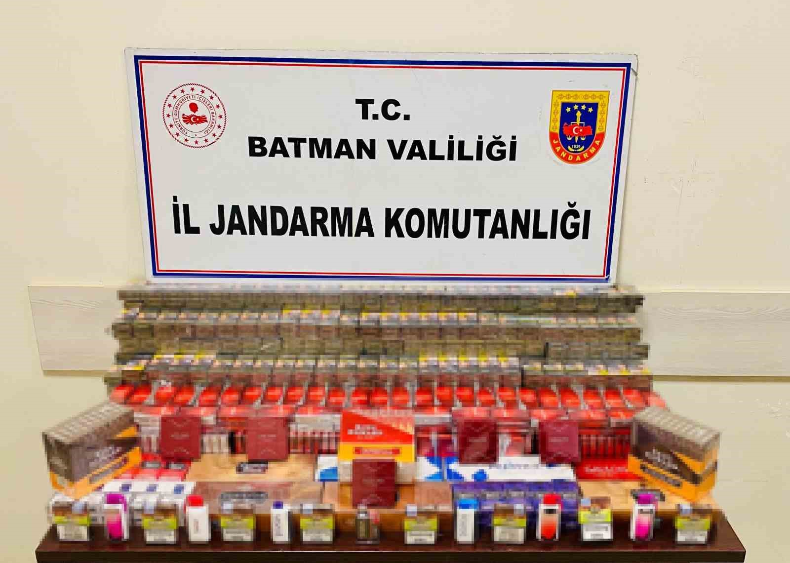 Batman’da bin 308 paket kaçak sigara ele geçirildi