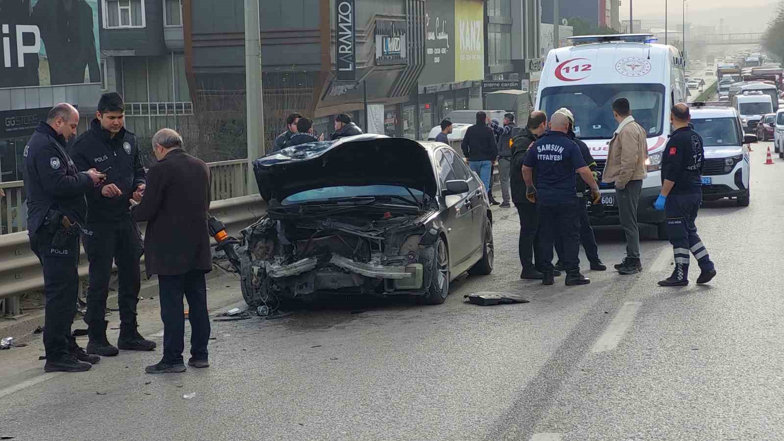 Samsun’da zincirleme trafik kazası: 5 yaralı