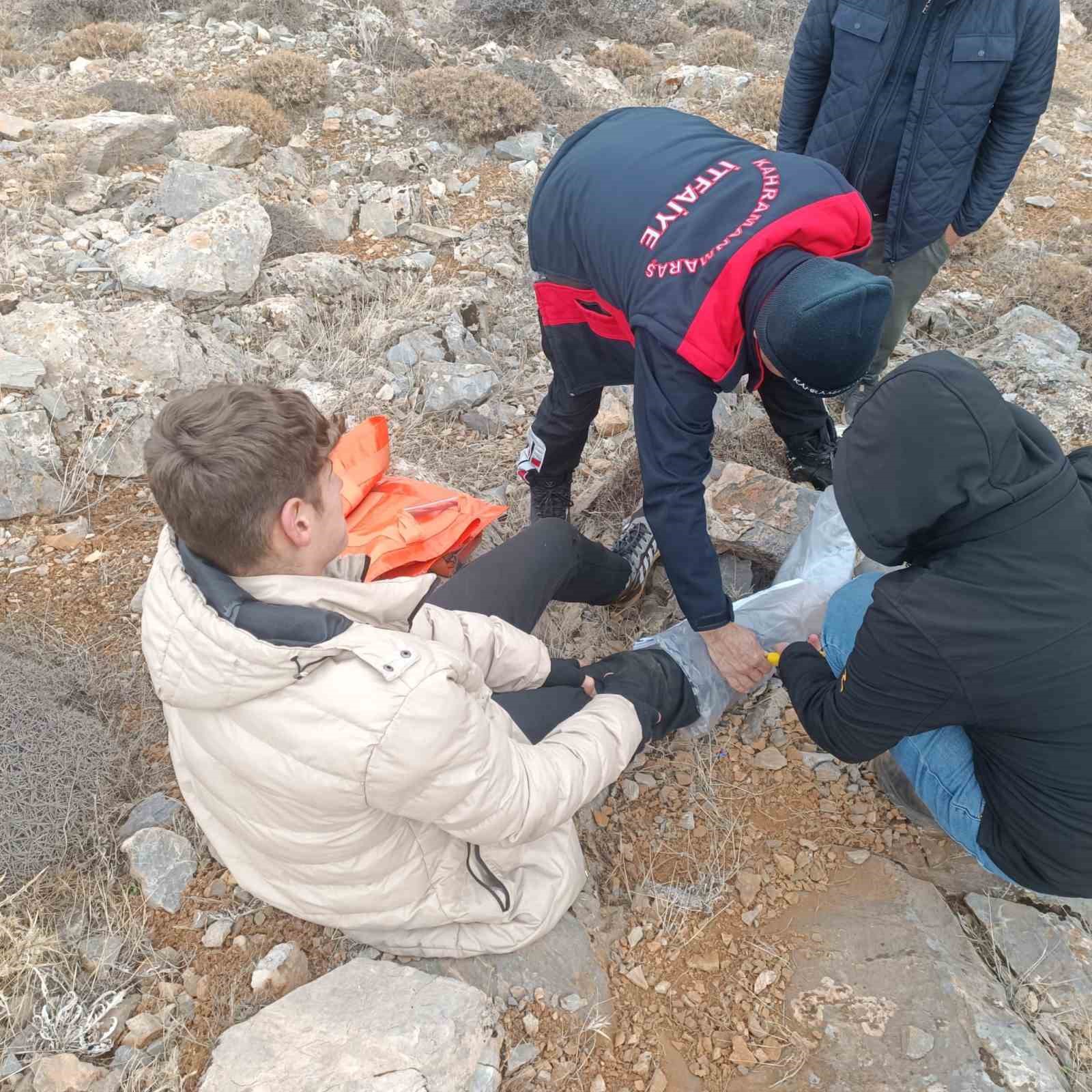 Kahramanmaraş’ta kayalıklardan düşen çocuk yaralandı