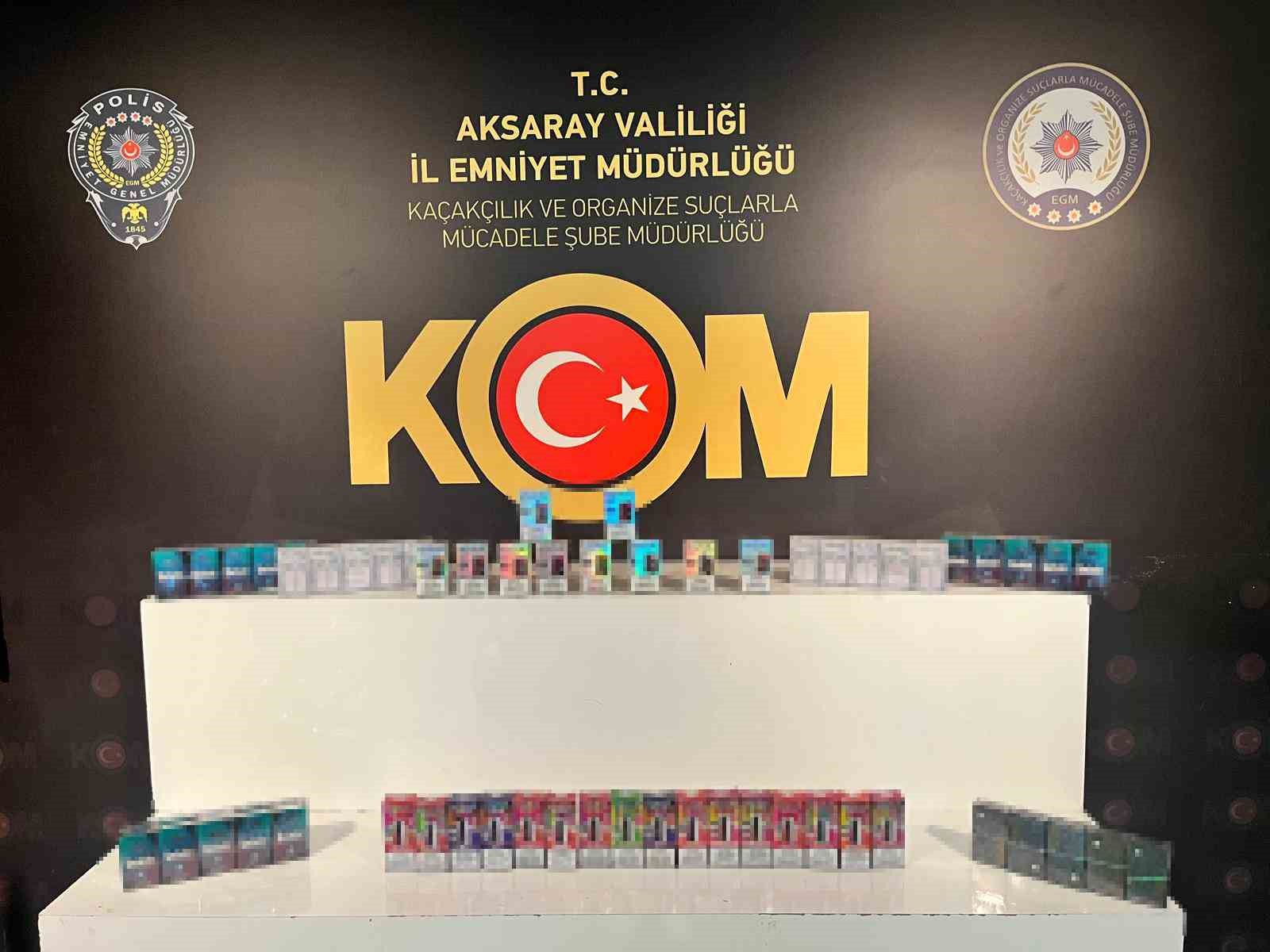 Aksaray&rsquo;da 4 ayrı ka&ccedil;ak&ccedil;ılık operasyonu: 5 g&ouml;zaltı
