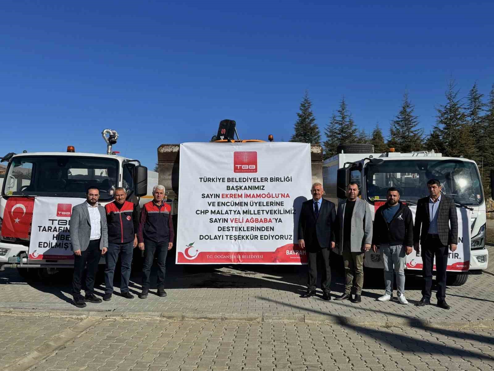 Doğanşehir Belediyesi&rsquo;ne TBB&rsquo;den ara&ccedil; desteği
