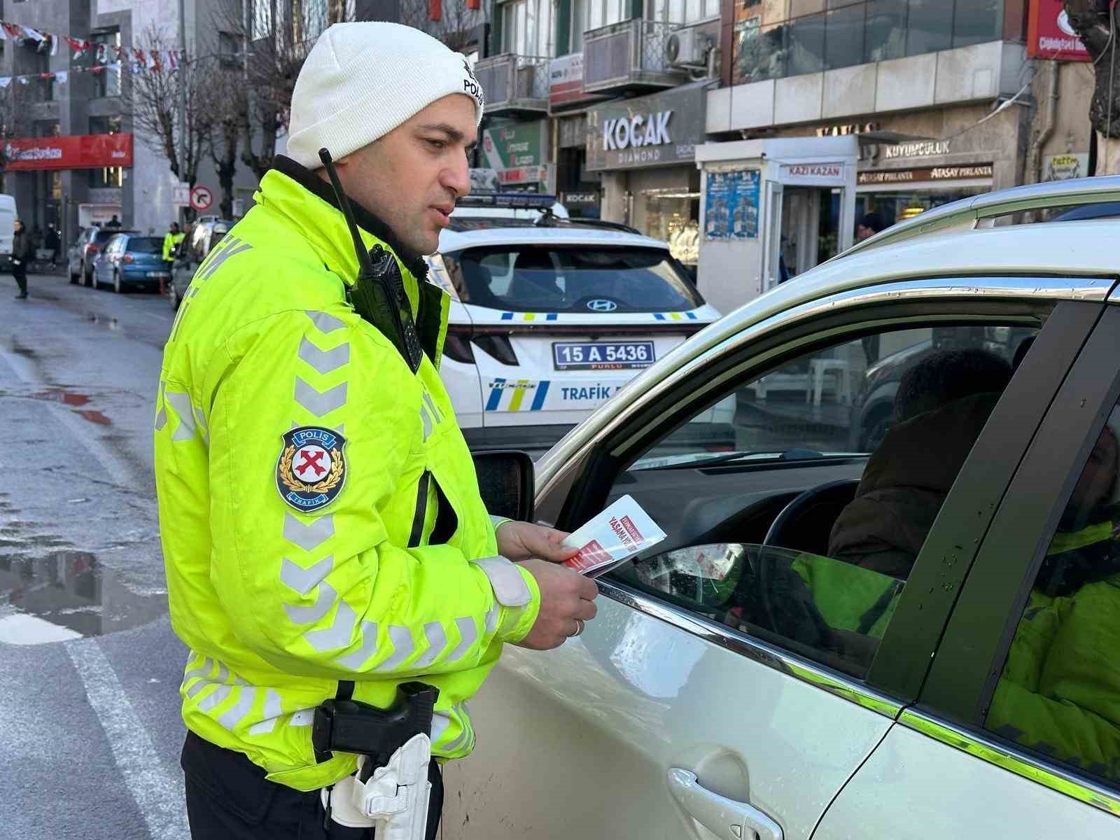 Burdur’da sürücülere 