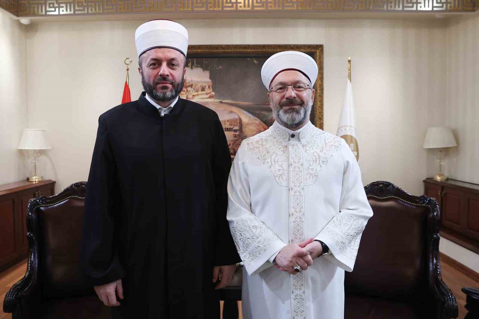 Diyanet İşleri Başkanı Erbaş, Sırbistan İslam Birliği Riyaseti Başkanı Halitoviç’i kabul etti
