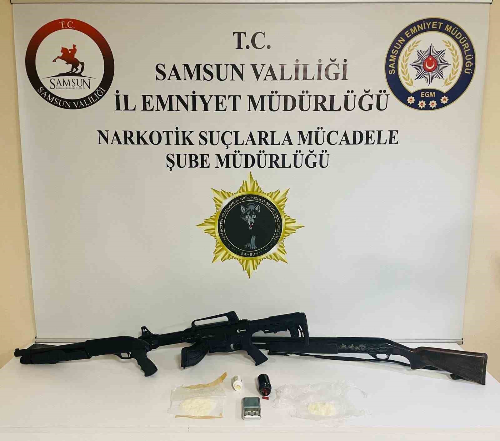 Samsun’da uyuşturucu operasyonları: 2 gözaltı