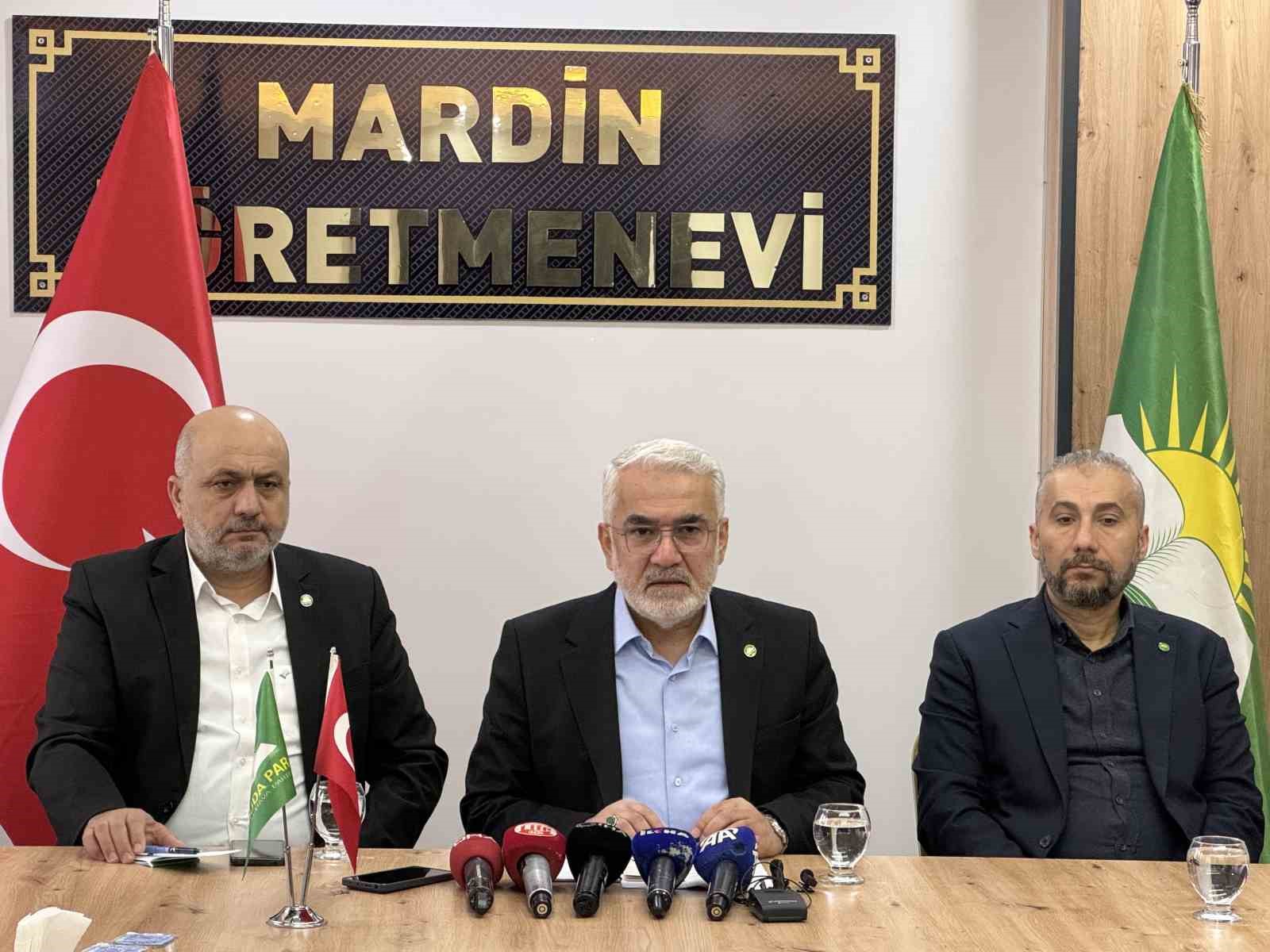 H&Uuml;DA PAR Genel Başkanı Yapıcıoğlu: "Silahların susması i&ccedil;in her adımı destekliyoruz"
