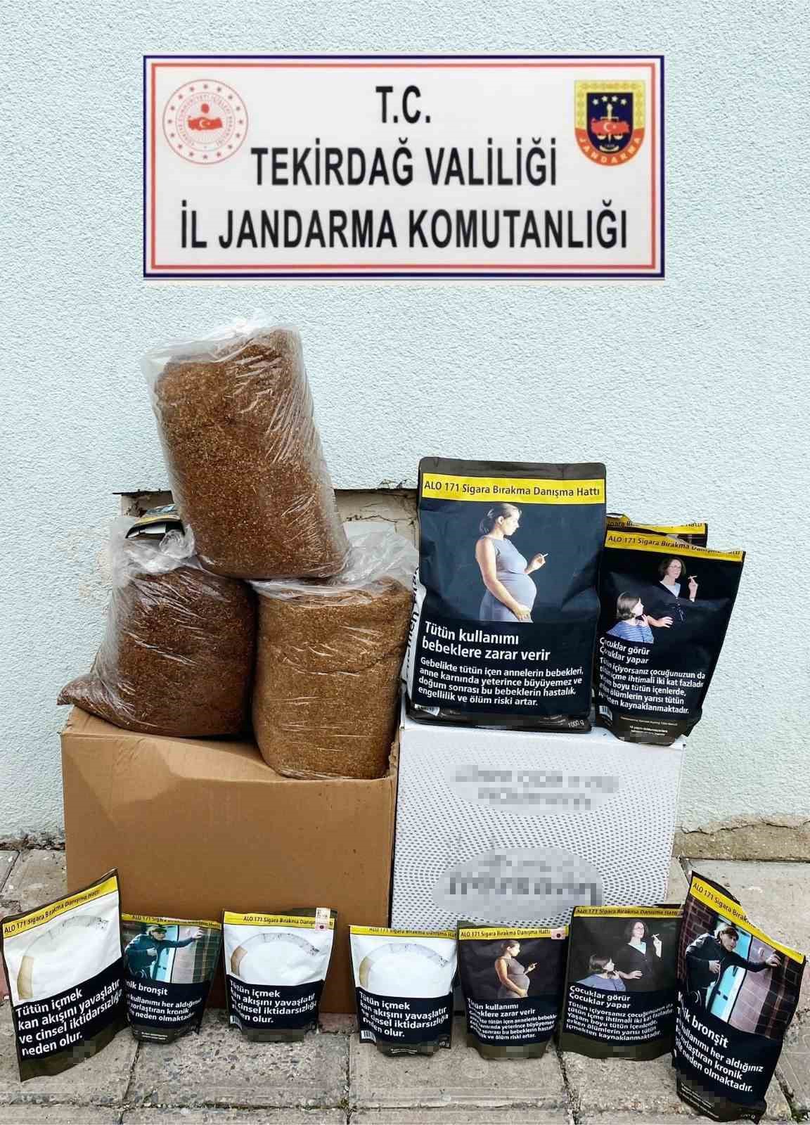 Tekirdağ&rsquo;da t&uuml;t&uuml;n ve makaron operasyonu
