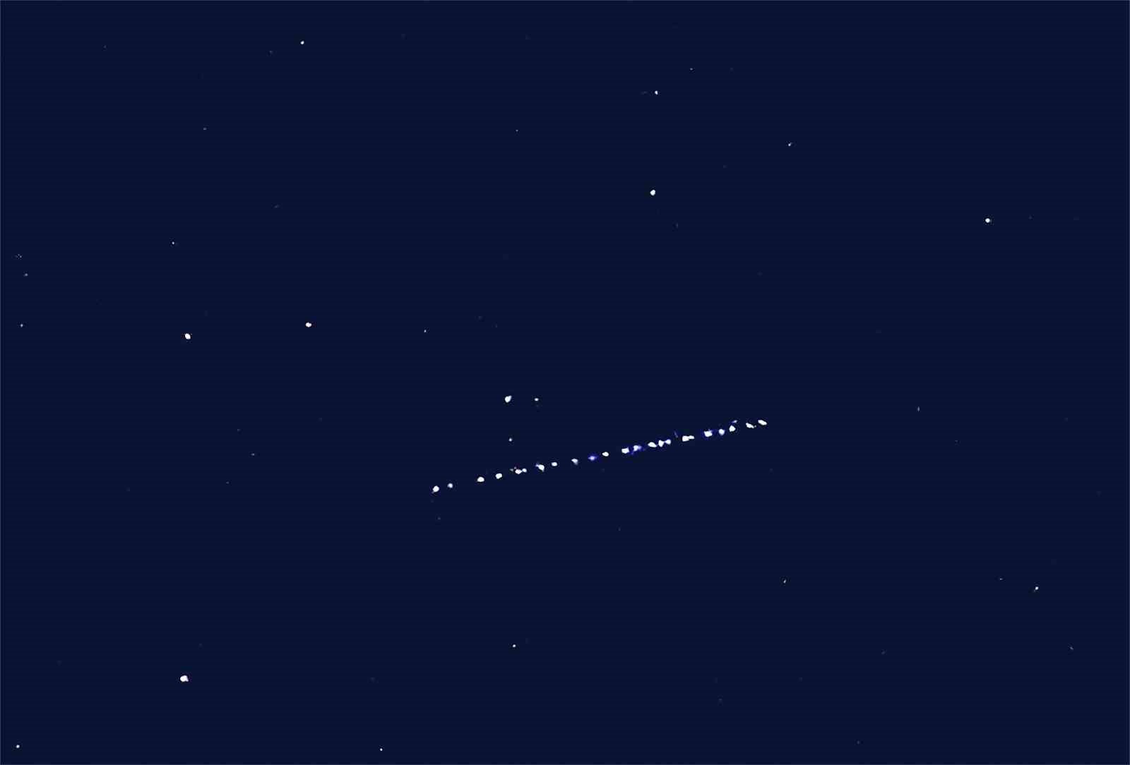 Starlink uyduları Bitlis semalarında görüldü