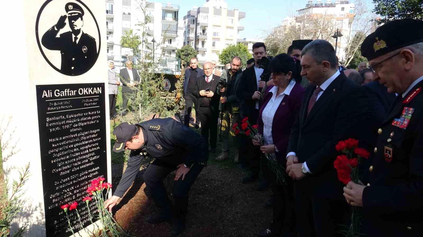 Ali Gaffar Okkan Antalya’da isminin verildiği parkta anıldı
