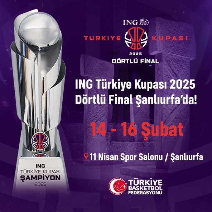 Basketbol Erkekler Türkiye Kupası Dörtlü Finali, Şanlıurfa’da oynanacak