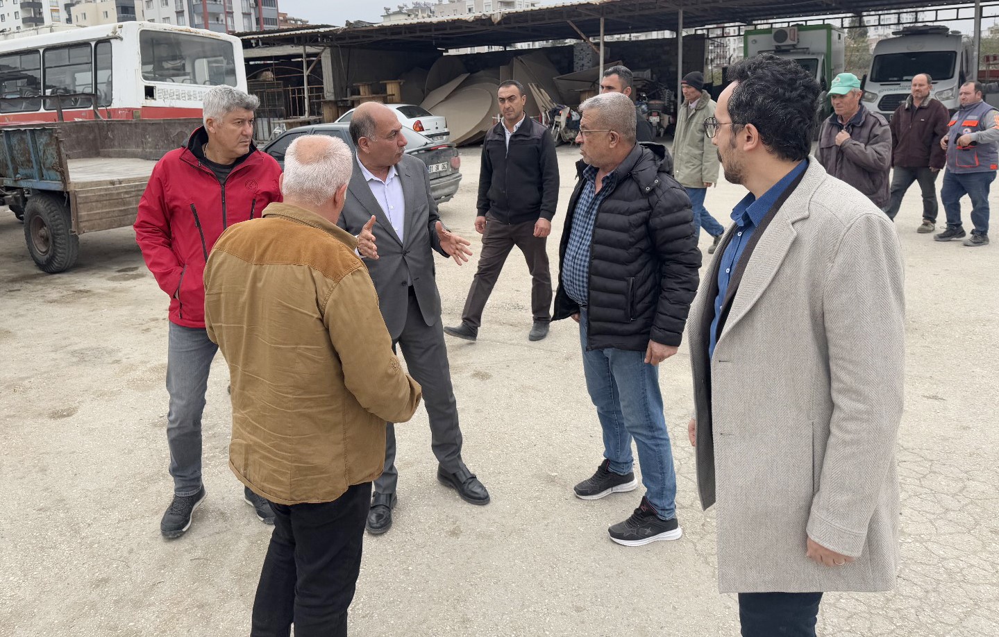 Başkan Altıok, iş&ccedil;ilerin sorunlarını dinledi
