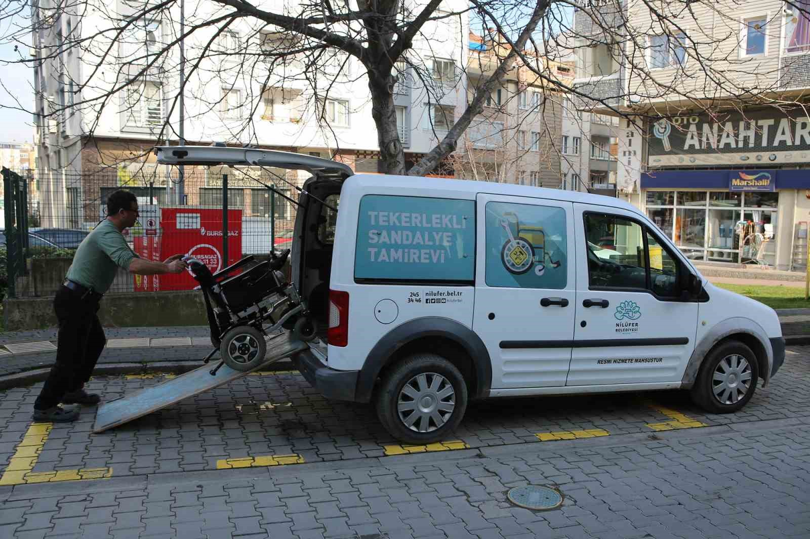 Nilüfer’de tekerlekli sandalye tamir hizmetine büyük ilgi