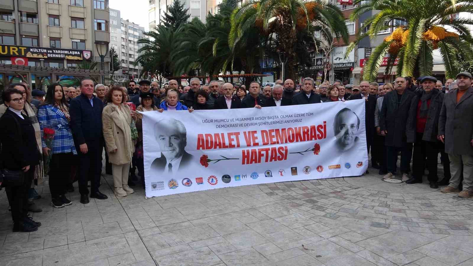 Uğur Mumcu Samsun’da anıldı