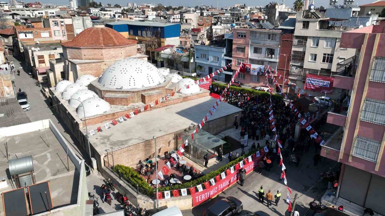 Hamam M&uuml;zesi ve Sabun At&ouml;lyesi ile Bey Mahalle Merkezi&rsquo;nin a&ccedil;ılışları yapıldı
