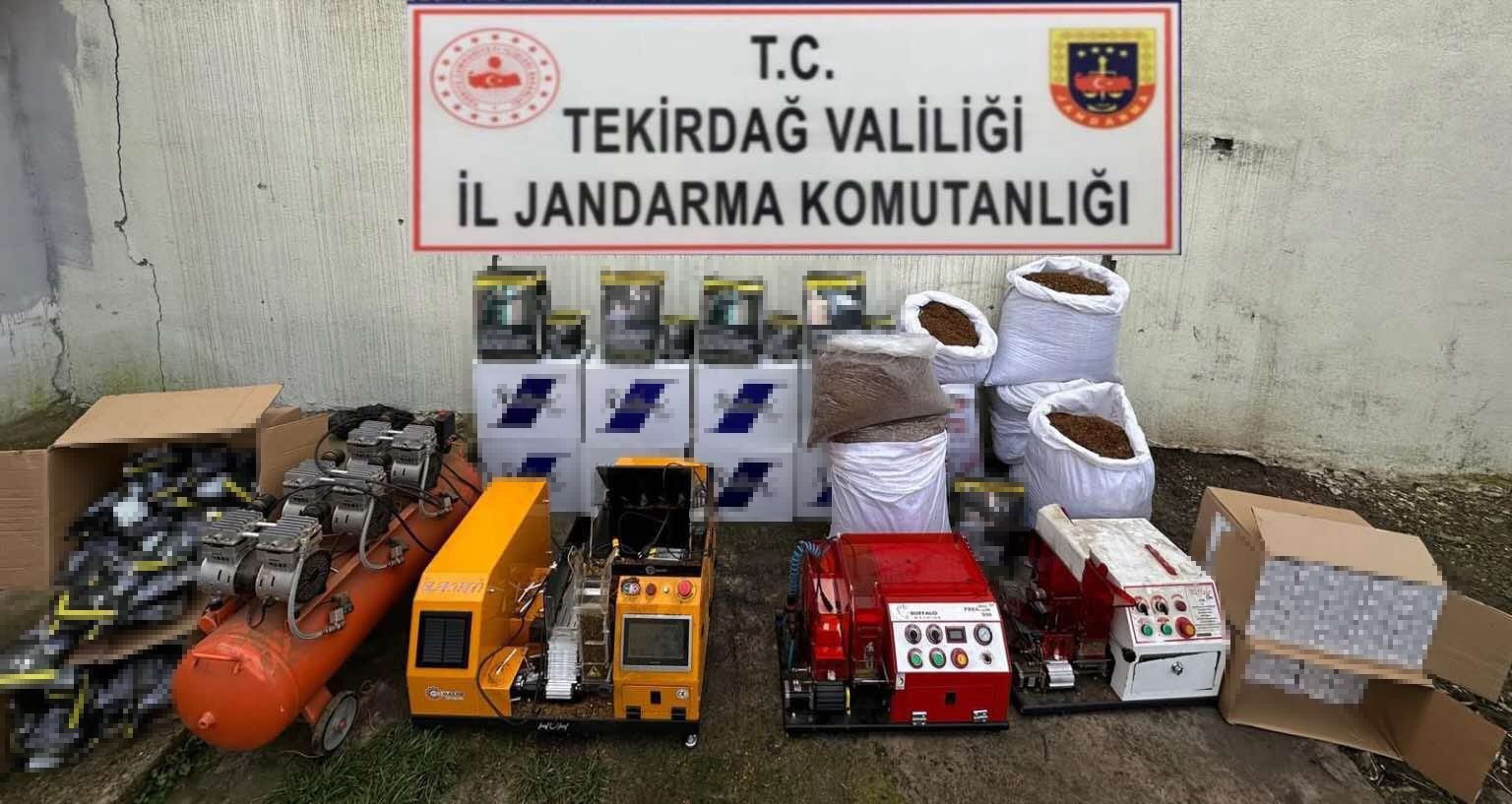 Ergene’de kaçak tütün operasyonu