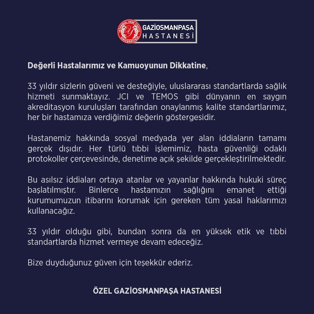 İstanbul&rsquo;da &ouml;zel hastanede &ccedil;alışan doktor kendi hastanesini ihbar etti
