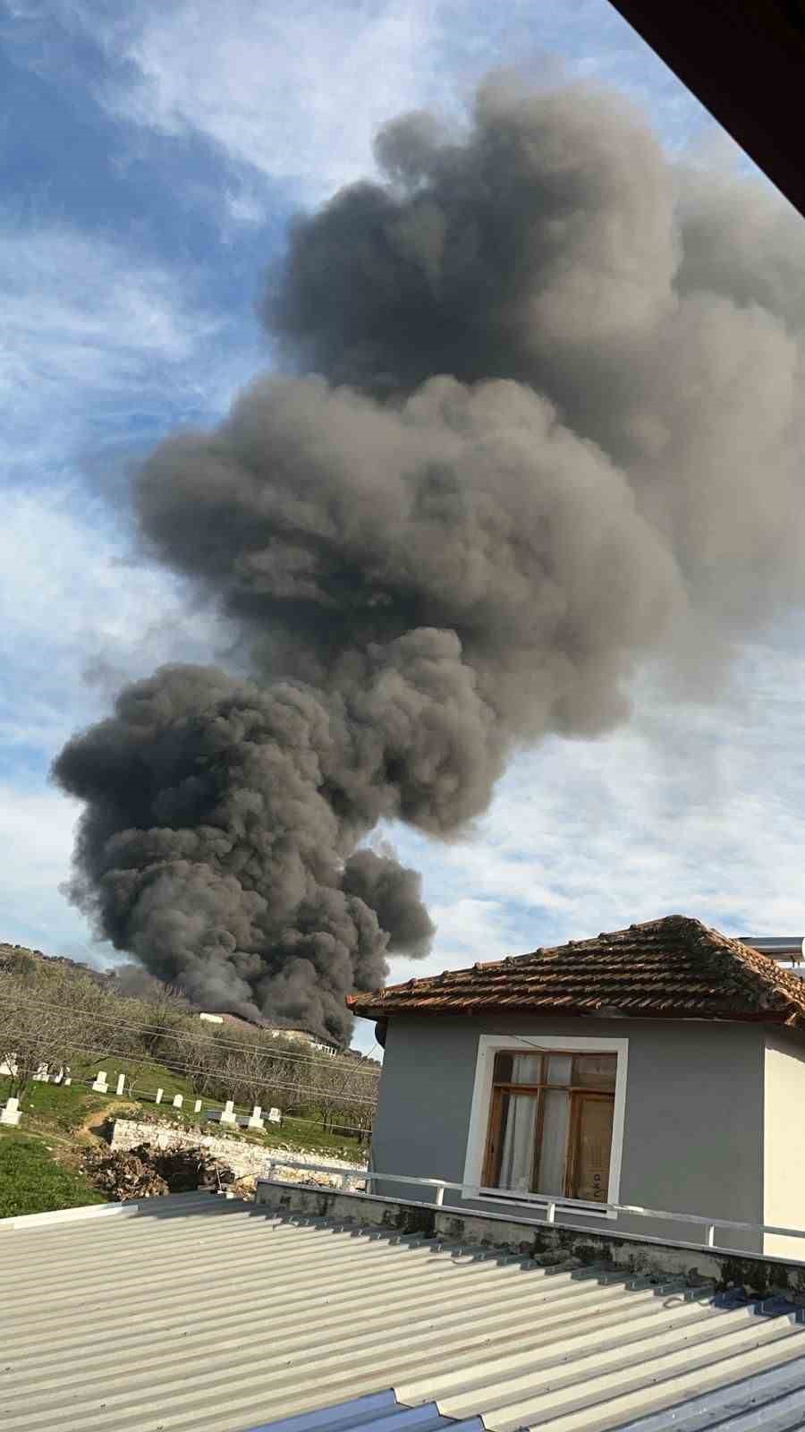 Bozdoğan’da iş yeri yangını