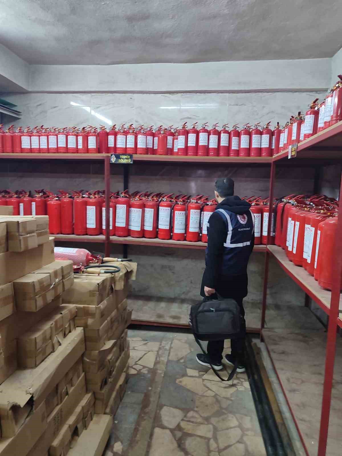 Yangın tüpü satan iş yerlerine yönelik fiyat denetimi