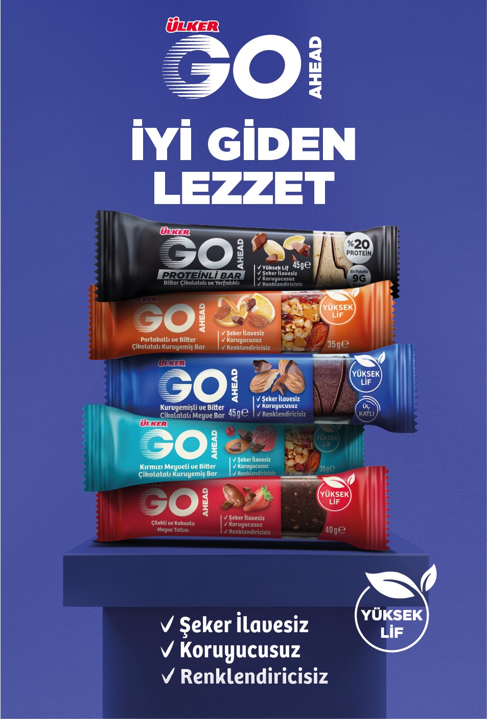 &Uuml;lker kuru yemiş ve meyve bar pazarına &ldquo;&Uuml;lker Go Ahead&rdquo; ile girdi
