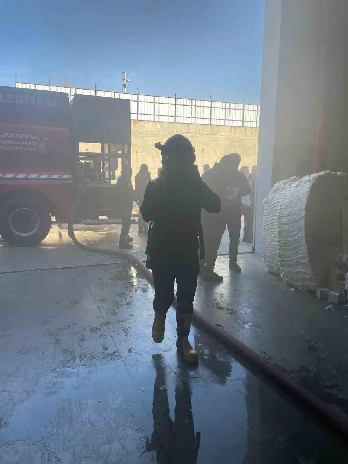 Kahramanmaraş&rsquo;ta fabrika yangını
