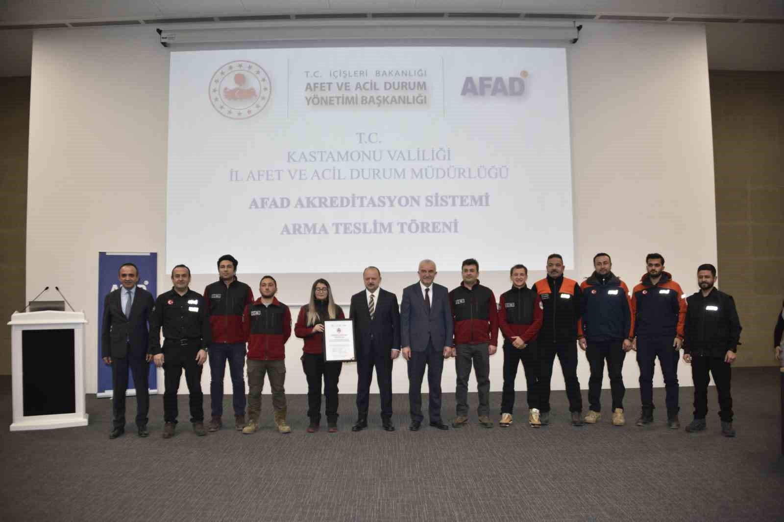 Kastamonu’da 5 arama ve kurtarma ekibi akredite oldu
