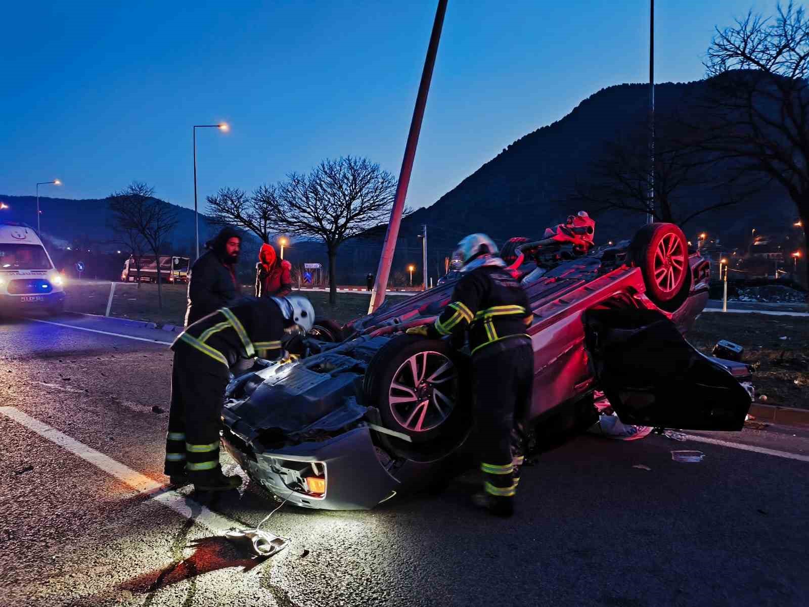 Bilecik’te meydana gelen trafik kazasında 1 kişi yaralandı