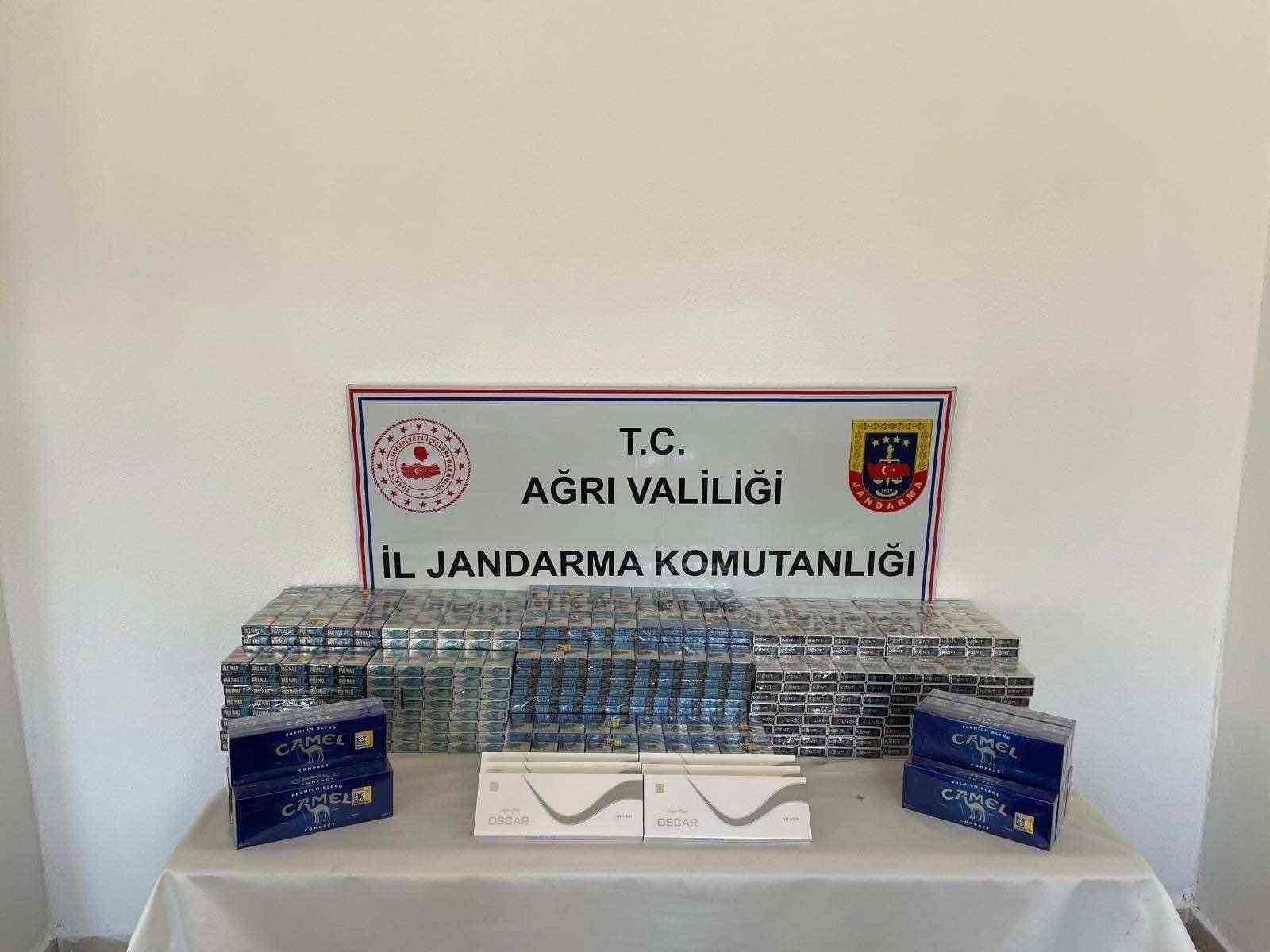 Ağrı’da 3500 paket kaçak sigara yakalandı