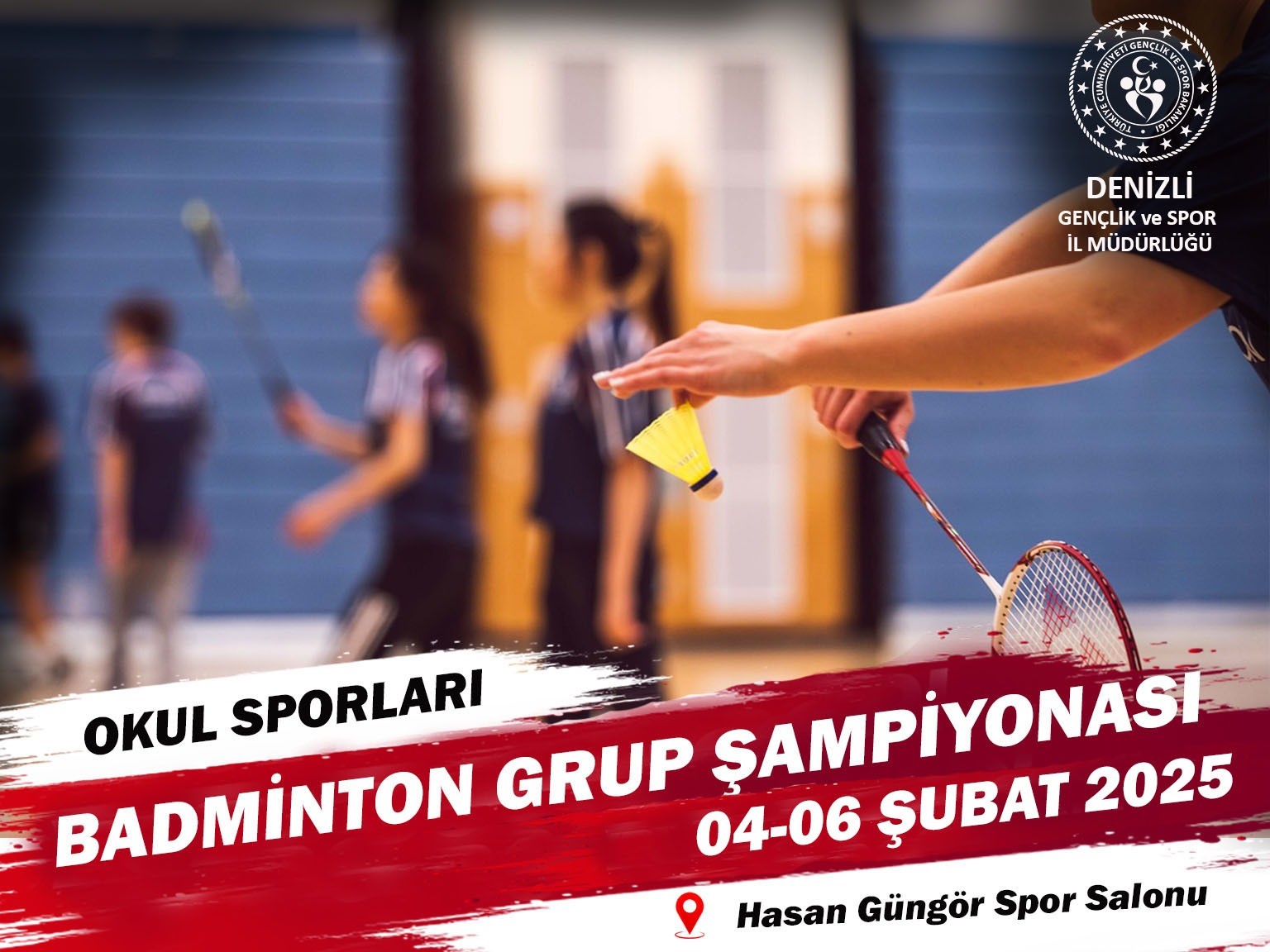 Badminton Gen&ccedil;ler m&uuml;sabakalarına Denizli ev sahipliği yapacak
