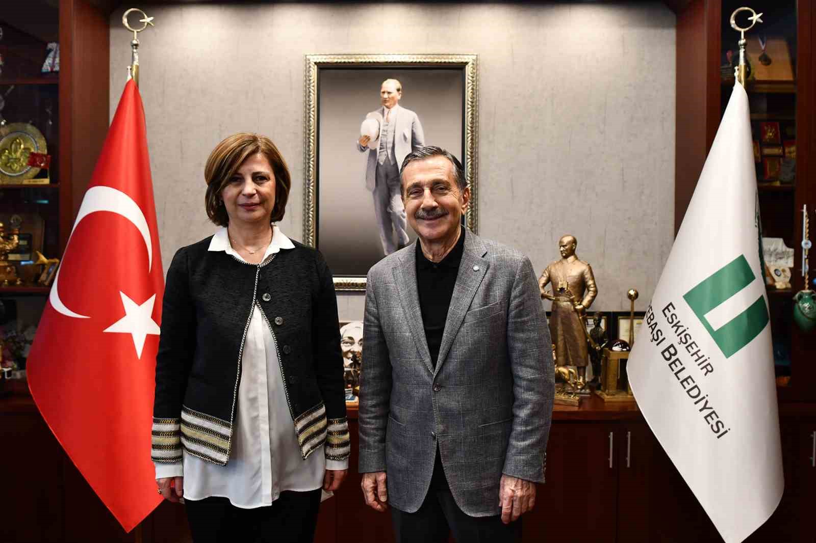 Başkanlar, Eskişehir ve &uuml;lke g&uuml;ndemine ilişkin g&ouml;r&uuml;ş alışverişinde bulundu
